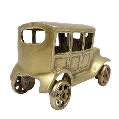 Modelo de coche retro de metal BMW Dixi en color latón antiguo con posibilidad de personalización con grabado