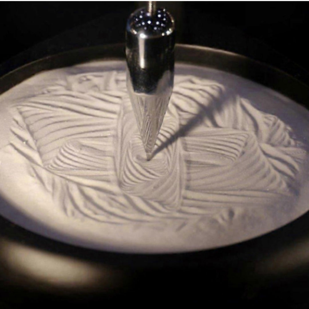 Péndulo de Arena Sand Pendulum con Grabado - Decoración Inspiradora de 38 cm con Arena Cinética