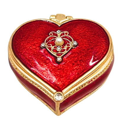 Exclusiva caja joyero en forma de corazón con cristales