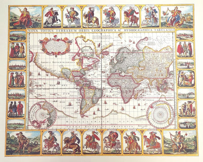 Mapa Mundial Piscator 1652 con Posibilidad de Personalización con Grabado