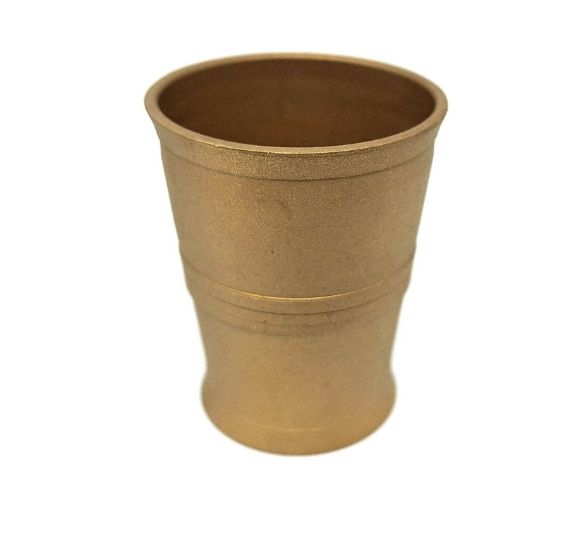 Juego de 4 vasos de chupito de latón con posibilidad de grabado personalizado