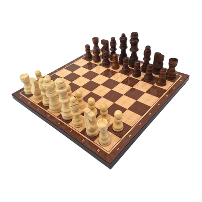 Ajedrez grande de madera 37 x 37 cm con posibilidad de grabado personalizado