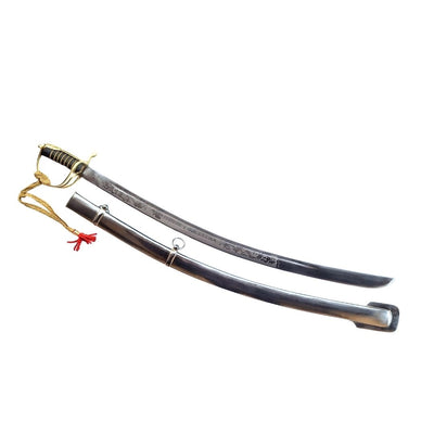 Réplica de sable de caballería «Radziwiłłówka» de 1917 con la inscripción «Honor y patria»: grabado personalizado, regalo elegante, acero sin templar, longitud de 91 cm