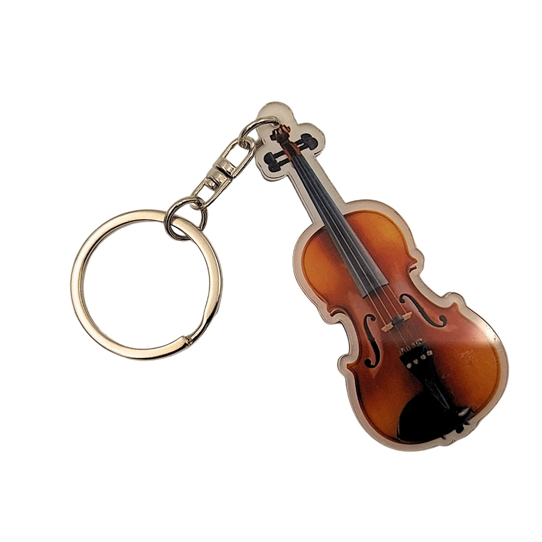 Llavero de violín acrílico para llaves ACI-8171
