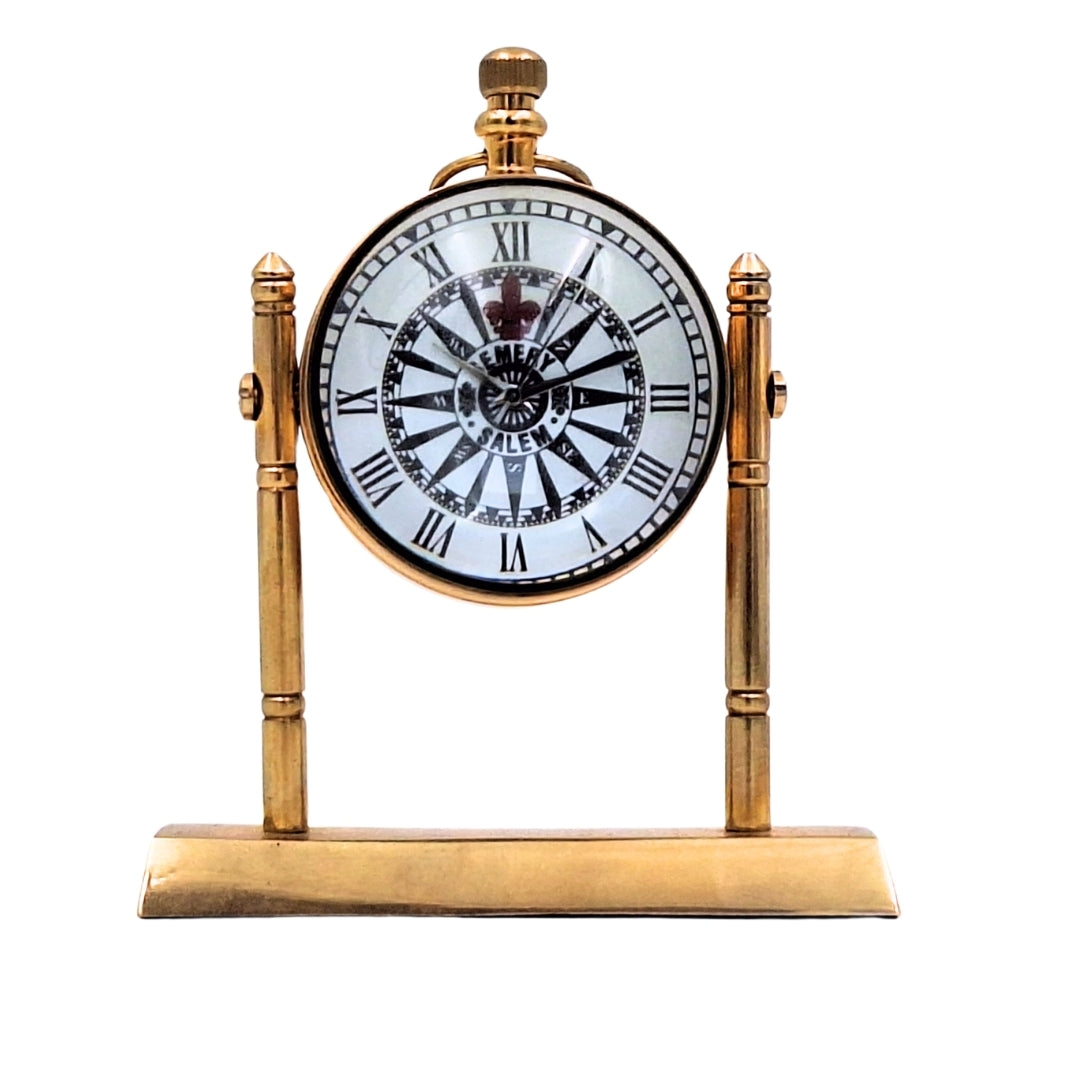 Reloj marinero de latón para escritorio NC2963 con grabado personalizado