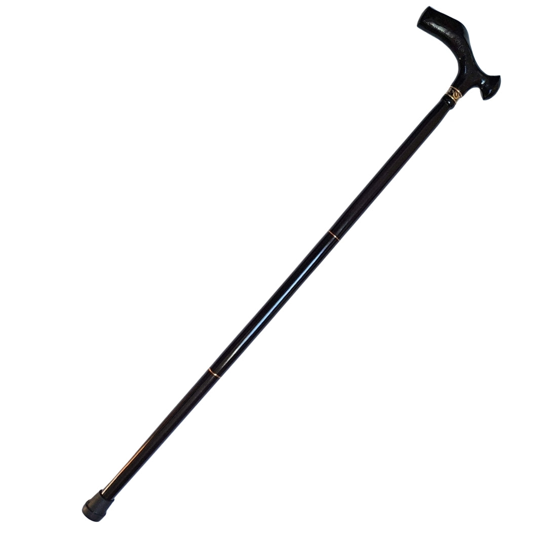 Elegante Bastón Plegable para Caminar con Mango Metálico
