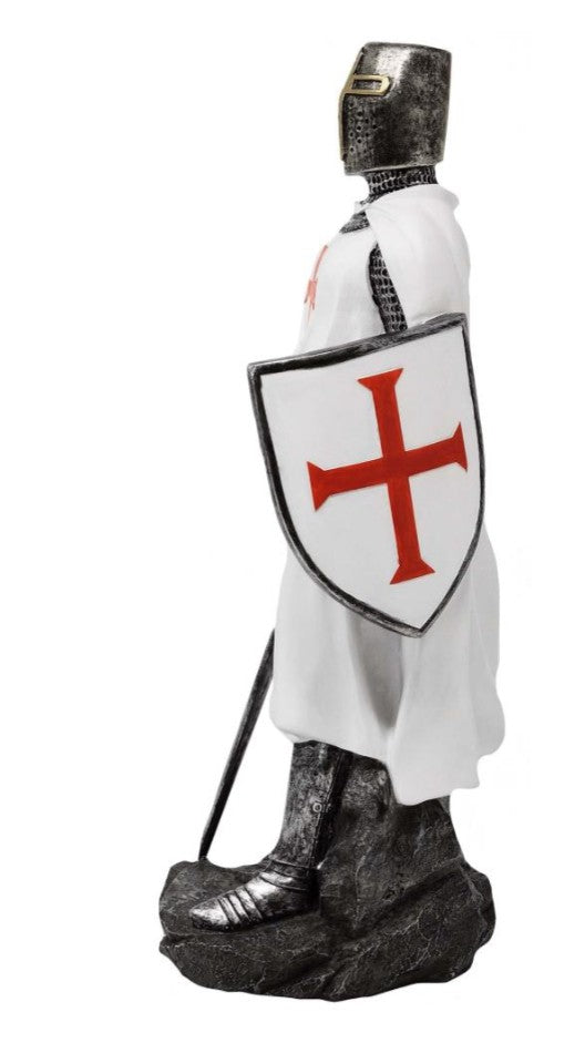 Caballero Templario – Figura decorativa de 30 cm con posibilidad de personalización con grabado