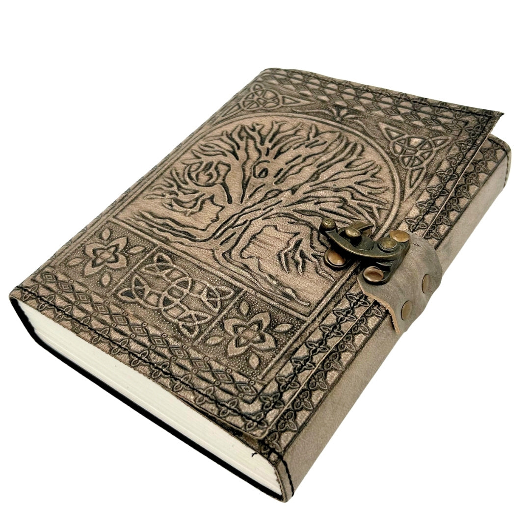 Cuaderno de Piel Retro Árbol de la Vida con Grabado