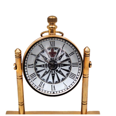 Reloj marinero de latón para escritorio NC2963 con grabado personalizado