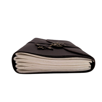 Cuaderno de cuero retro Rosa de los Vientos de 200 páginas con posibilidad de personalización con grabado