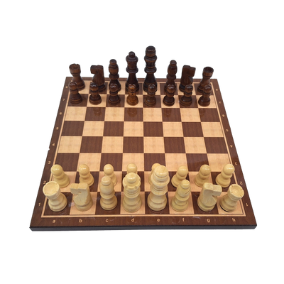 Ajedrez clásico de madera 27 x 27 cm con grabado personalizado
