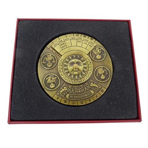Calendario perpetuo renacentista con grabado - regalo personalizado para los años 1600-2799, elegante decoración de oficina, diámetro 9 cm, estilo renacentista