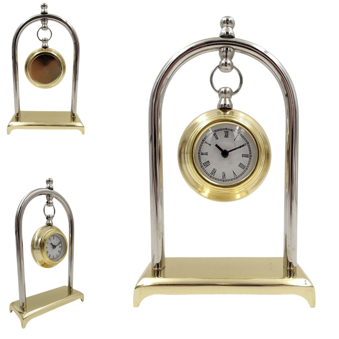 Reloj de chimenea vintage retro M02 con opción de grabado personalizado