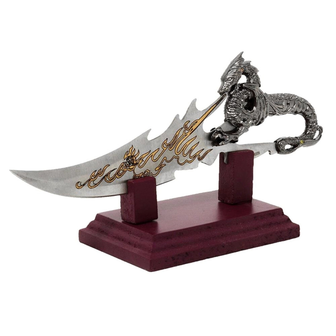 Daga decorativa dragón 19 cm con posibilidad de personalización con grabado