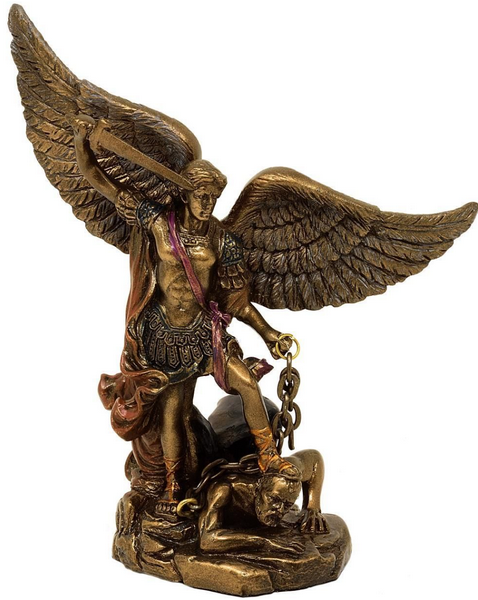 Arcángel Miguel - figura decorativa con posibilidad de personalización con grabado