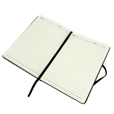 Set de Regalo Elegante Classico con Personalización - Cuaderno de Piel A5, Paraguas, Bolígrafo, Porta Tarjetas y Llavero en Caja Estética de Regalo