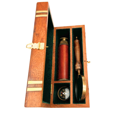 Set de regalo exclusivo retro con grabado