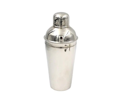 Set de Bar Steel 3 Piezas con Posibilidad de Personalización con Grabado - Coctelera 750 ml, Medidor 15/30 ml, Colador - Regalo Elegante para Amantes de los Cócteles, Acero Inoxidable, Color Plateado