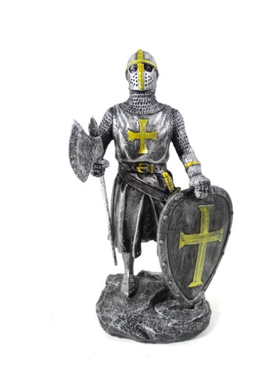 Figura de caballero cruzado 18 cm con posibilidad de personalización con grabado