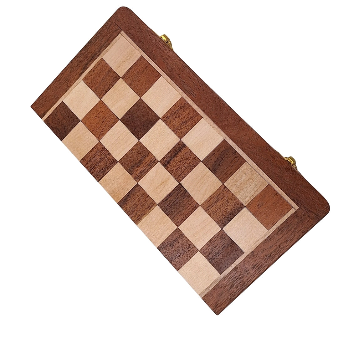 Ajedrez magnético de madera 30x30 cm plegable G614 con grabado