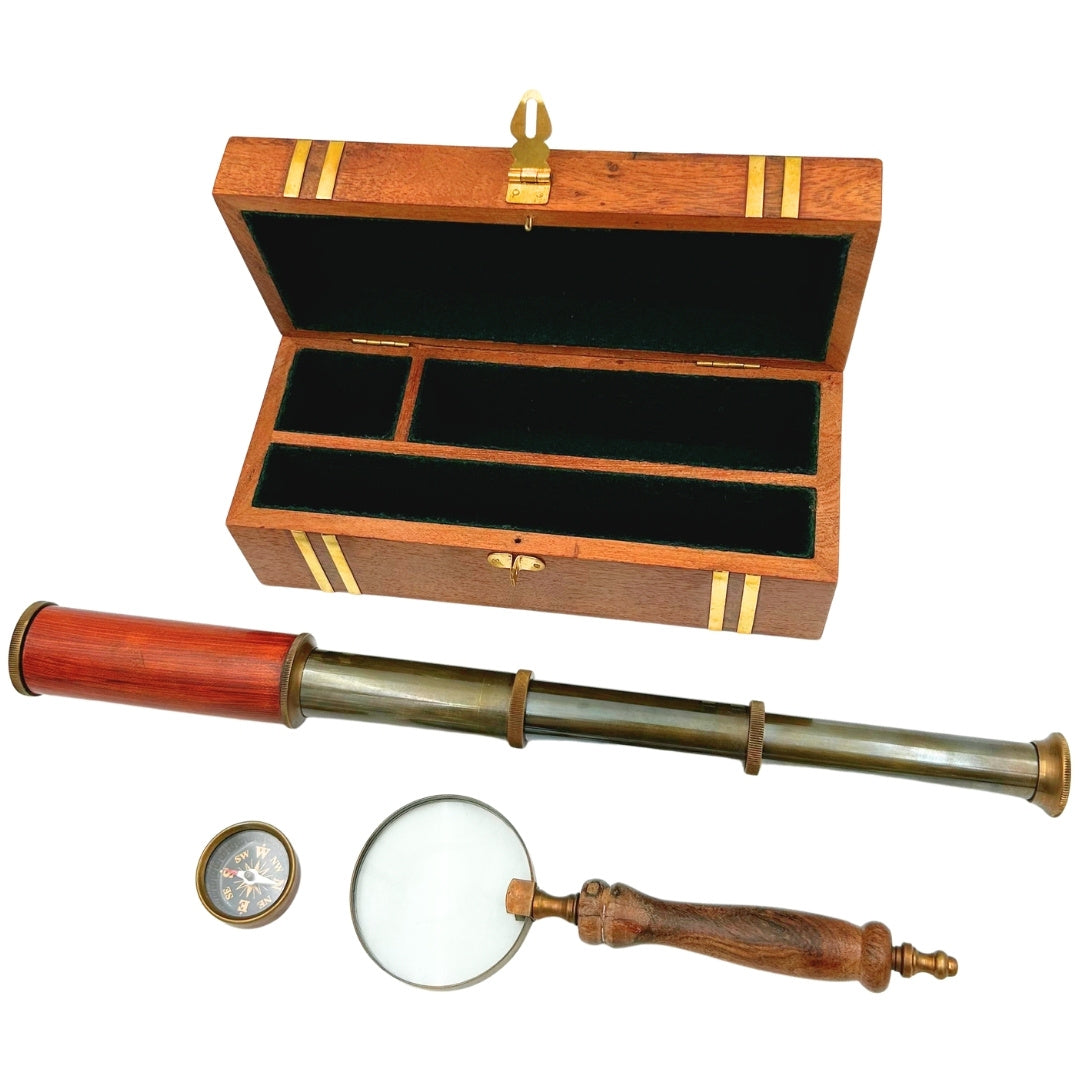 Set de regalo exclusivo retro con grabado