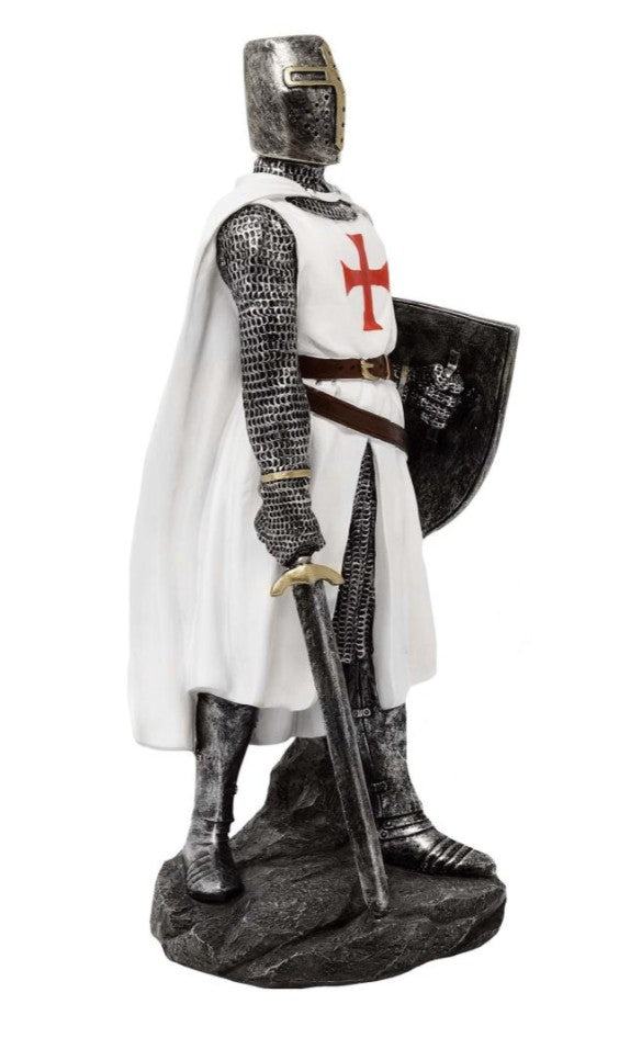Caballero Templario – Figura decorativa de 30 cm con posibilidad de personalización con grabado