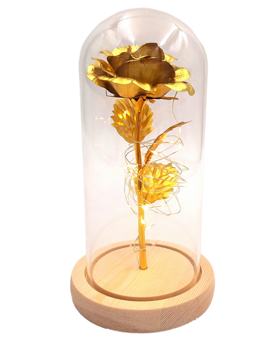Lámpara nocturna Rosa LED con posibilidad de personalización con grabado, regalo romántico, altura 21,5 cm, luz suave, decoración ideal para el dormitorio