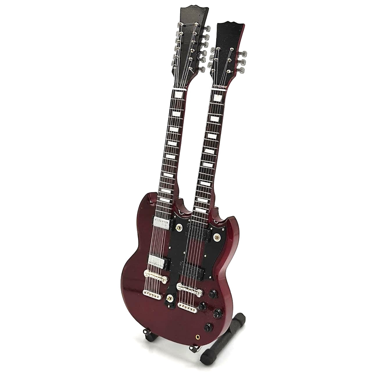 Mini guitarra estilo Led Zeppelin - Jimmy Page - Double Neck MGT-2059  
