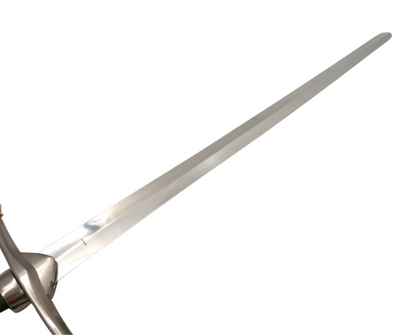 Espada de caballero de acero con vaina de 105 cm: elegante réplica de acero inoxidable con posibilidad de grabado