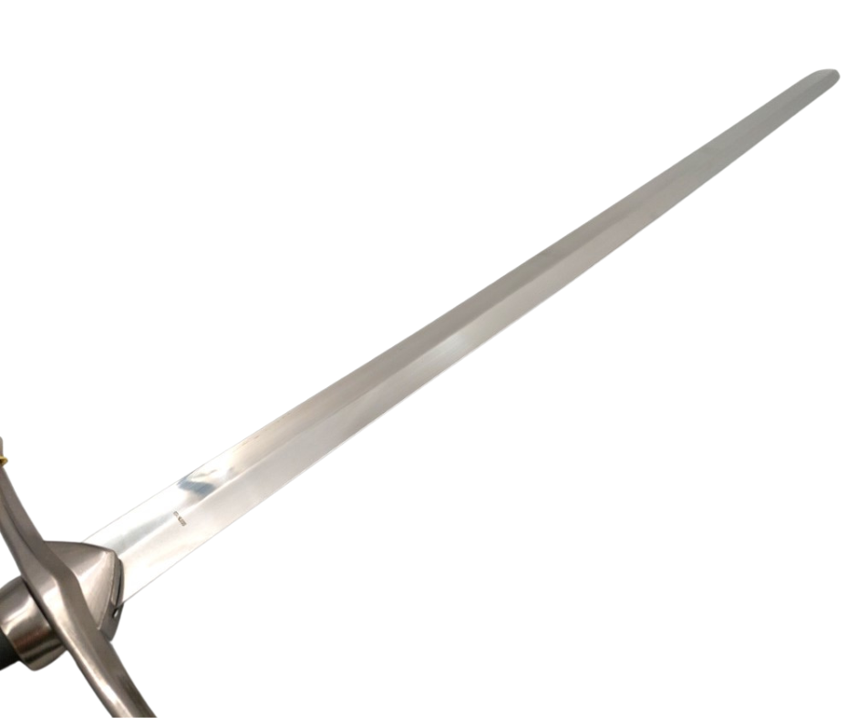 Espada de caballero de acero con vaina de 105 cm: elegante réplica de acero inoxidable con posibilidad de grabado