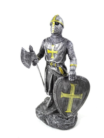 Figura de caballero cruzado 18 cm con posibilidad de personalización con grabado