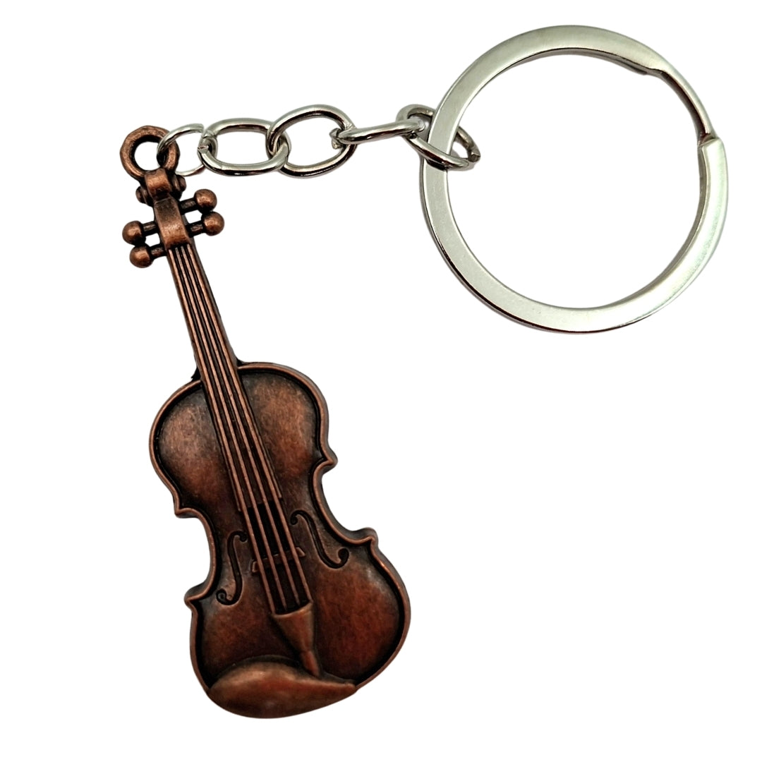Llavero musical metálico de violín MKT-0145
