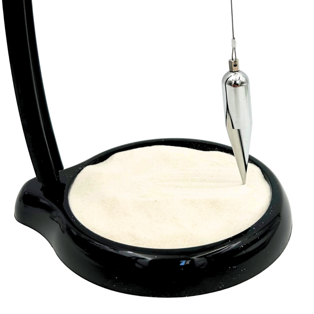 Péndulo de Arena Sand Pendulum con Grabado - Decoración Inspiradora de 38 cm con Arena Cinética
