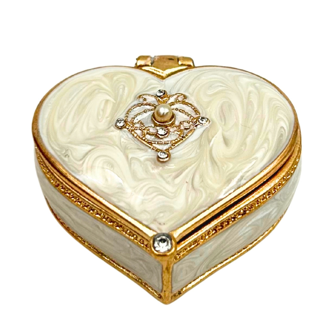 Caja joyero corazón con cristales