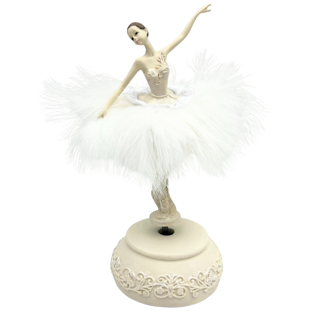 Caja de Música Bailarina Reina de las Nieves Móvil 23,5 cm con Grabado