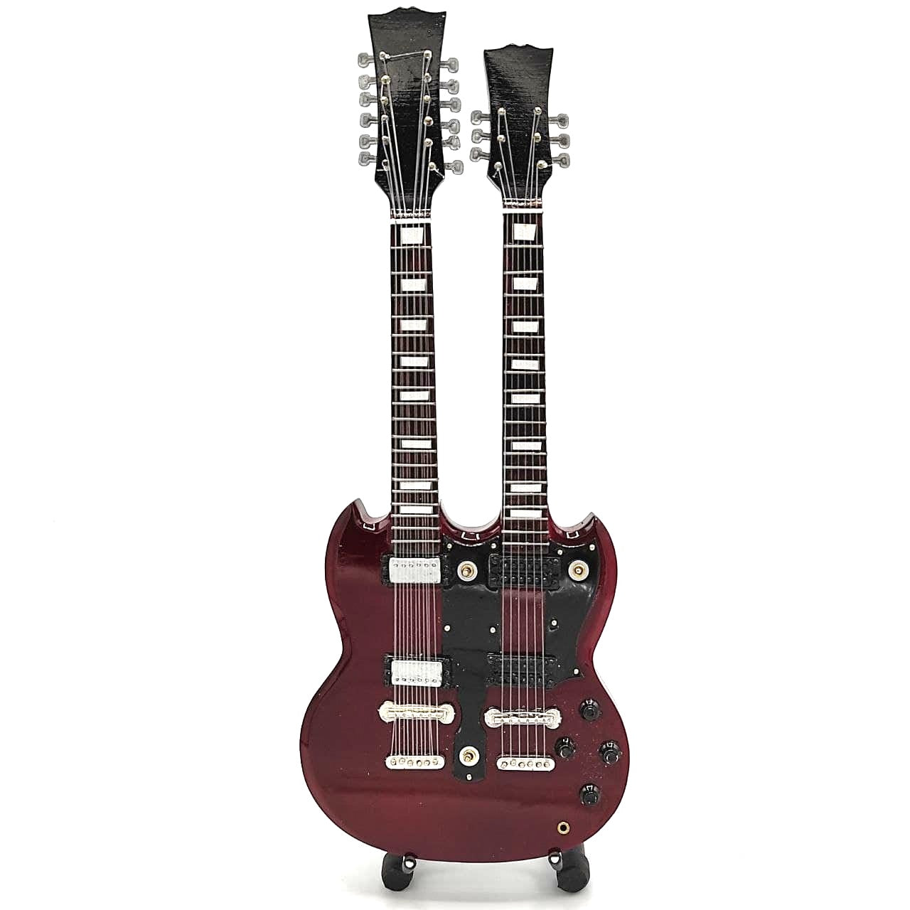 Mini guitarra estilo Led Zeppelin - Jimmy Page - Double Neck MGT-2059  