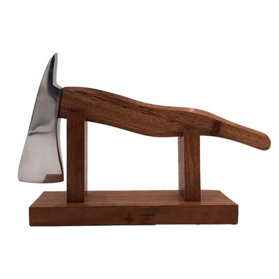 Hacha de bombero con grabado - regalo metálico y de madera para bombero, altura 17,5 cm, plateado y marrón, regalo personalizado para cualquier ocasión