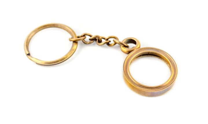 Lupa llavero para llaves Key-0094 con posibilidad de grabado