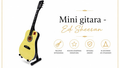 Mini guitarra Ed Sheeran de 27,5 cm de caoba con posibilidad de personalización con grabado