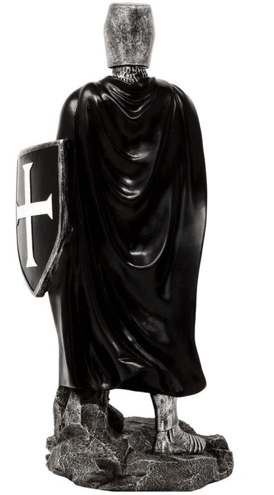 Caballero Cruzado de Poliresina MC-23078 - Figura de 30 cm con Posibilidad de Personalización con Grabado