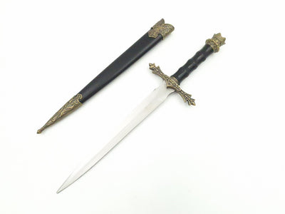 Daga de caballero de 34 cm réplica decorativa con posibilidad de grabado