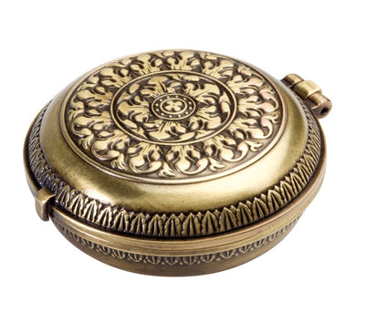 Brújula de latón Urania Propitia con reloj solar