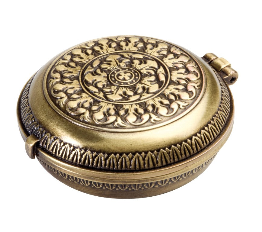 Brújula de latón Urania Propitia con reloj solar