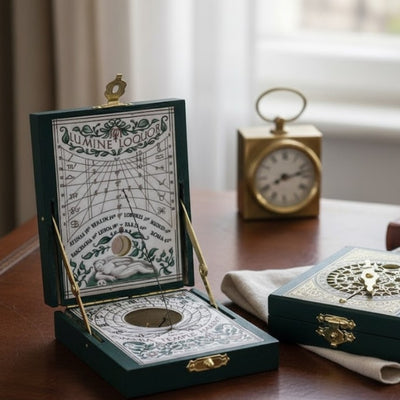 Reloj de sol con brújula Kepler díptico