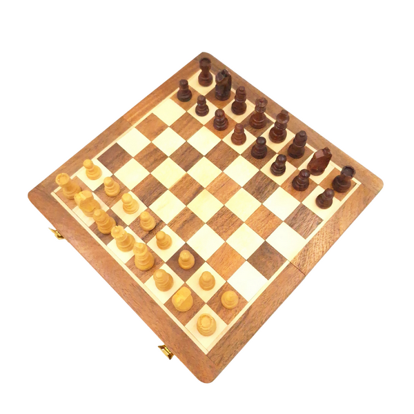 Ajedrez magnético de madera 25x25 cm con posibilidad de grabado personalizado