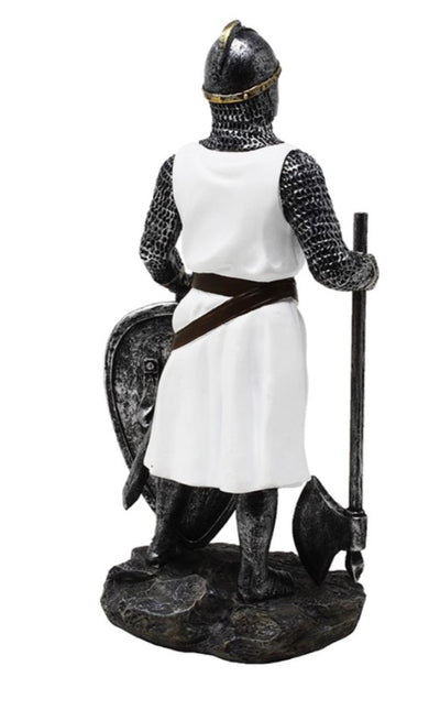 Figura de Caballero Templario de 18,5 cm de poliresina con posibilidad de personalización con grabado