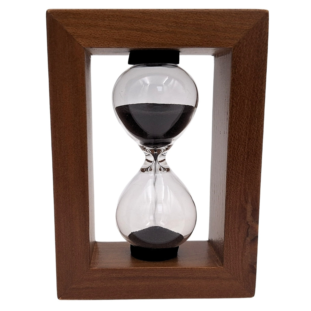 Reloj de arena de 3 minutos en marco de madera con posibilidad de personalización con grabado