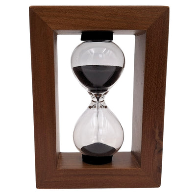 Reloj de arena de 3 minutos en marco de madera con posibilidad de personalización con grabado
