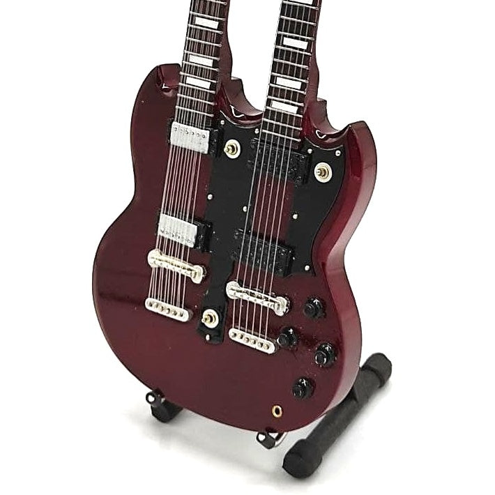 Mini guitarra estilo Led Zeppelin - Jimmy Page - Double Neck MGT-2059  