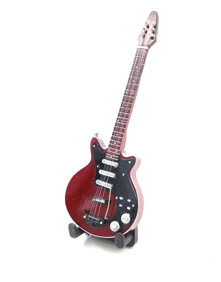 Mini guitarra de 15 cm estilo Brian May con posibilidad de personalización con grabado